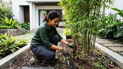 Cara Menanam Bambu Jepang di Halaman Rumah Agar Tidak Menyebar, Aman Bagi Pondasi