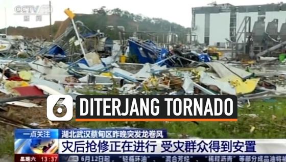 VIDEO: Dua Angin Tornado di China Makan Korban Jiwa dan Ratusan Orang Cedera