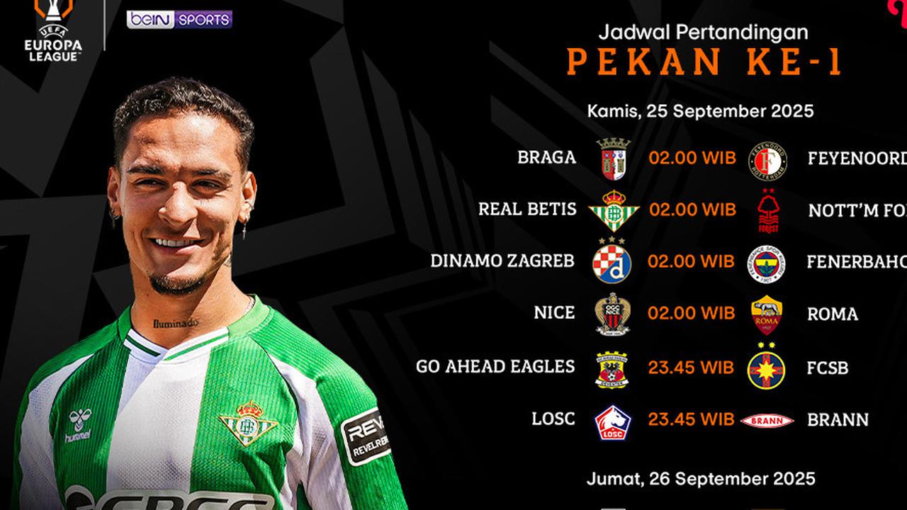 Jadwal dan Nonton UEFA Europa League 2025/2026: Eksklusif di Vidio