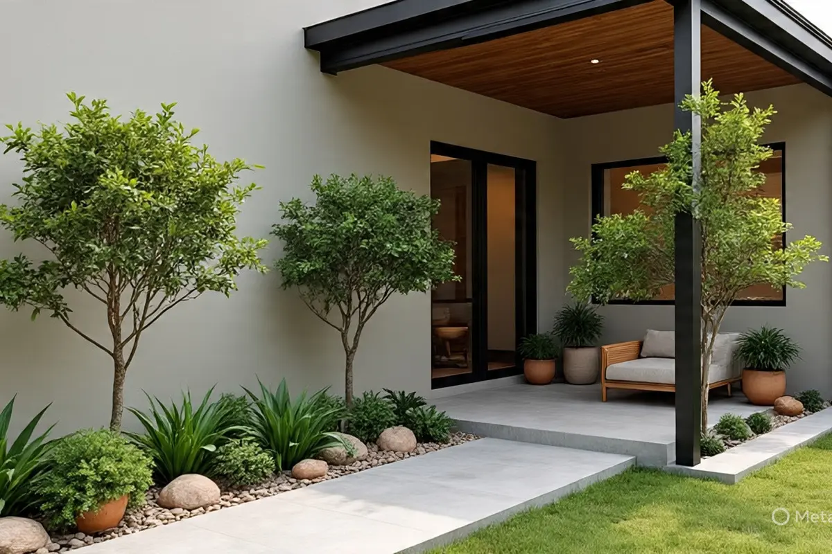 Desain Rumah Islami dengan Taman Minimalis 1 Meter