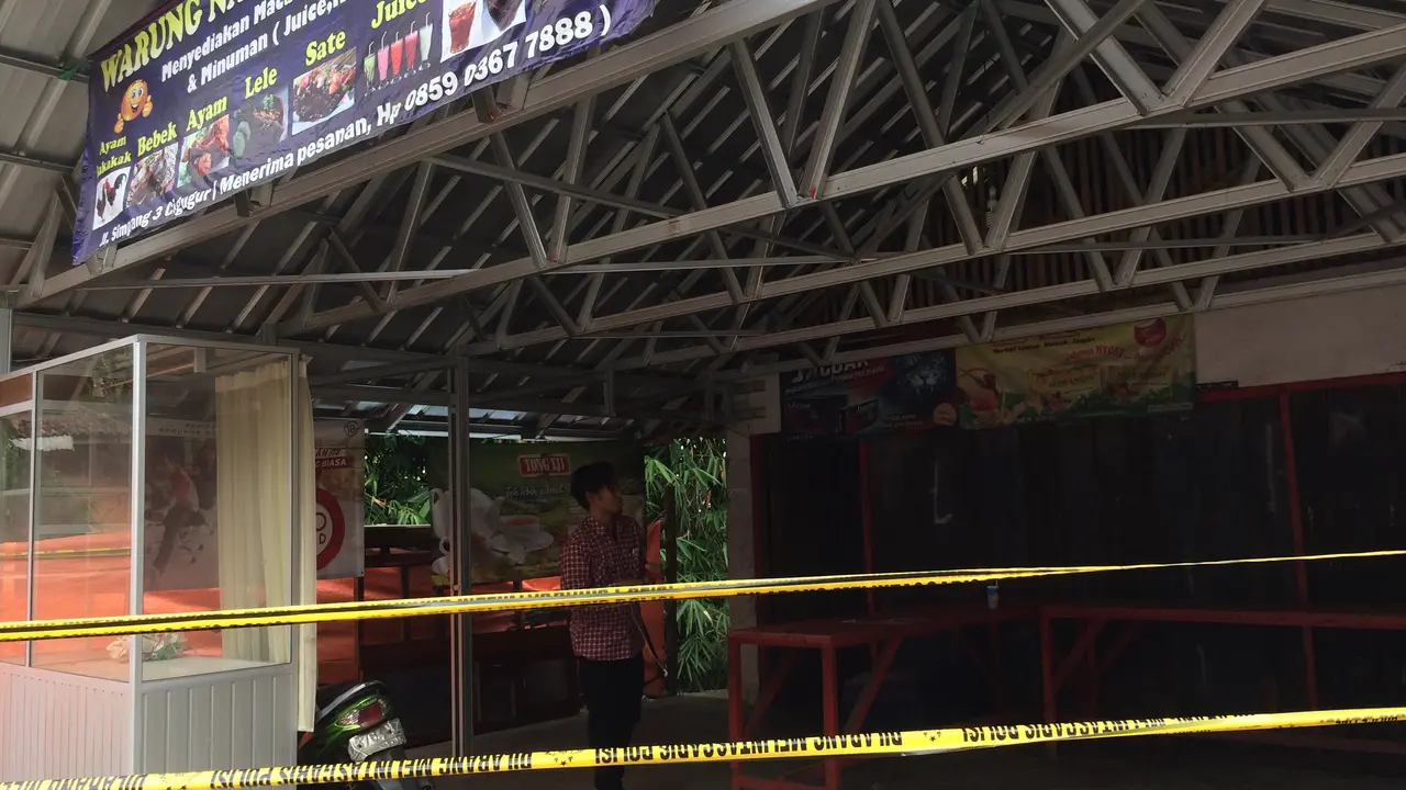 CCTV Rekam Sosok Penembak Misterius Pedagang Nasi Wong Brebes