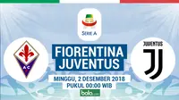 Jadwal Serie A 2018-2019 pekan ke-14, Fiorentina vs Juventus. (Bola.com/Dody Iryawan)