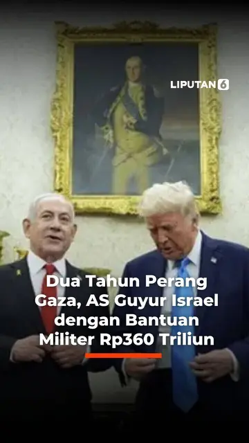 Dua Tahun Perang Gaza, AS Guyur Israel dengan Bantuan Militer Rp360 Triliun