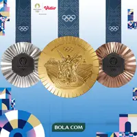 Olimpiade 2024 - Ilustrasi Medali di Olimpiade Paris 2024 (Bola.com/Adreanus Titus)