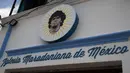 Gereja Maradona berdiri di San Andres Cholula, negara bagian Puebla, Meksiko, Minggu (18/7/2021). Gereja ini didirikan oleh seorang bernama Marcelo Buchet beberapa minggu lalu. (AP Photo/Marco Ugarte)