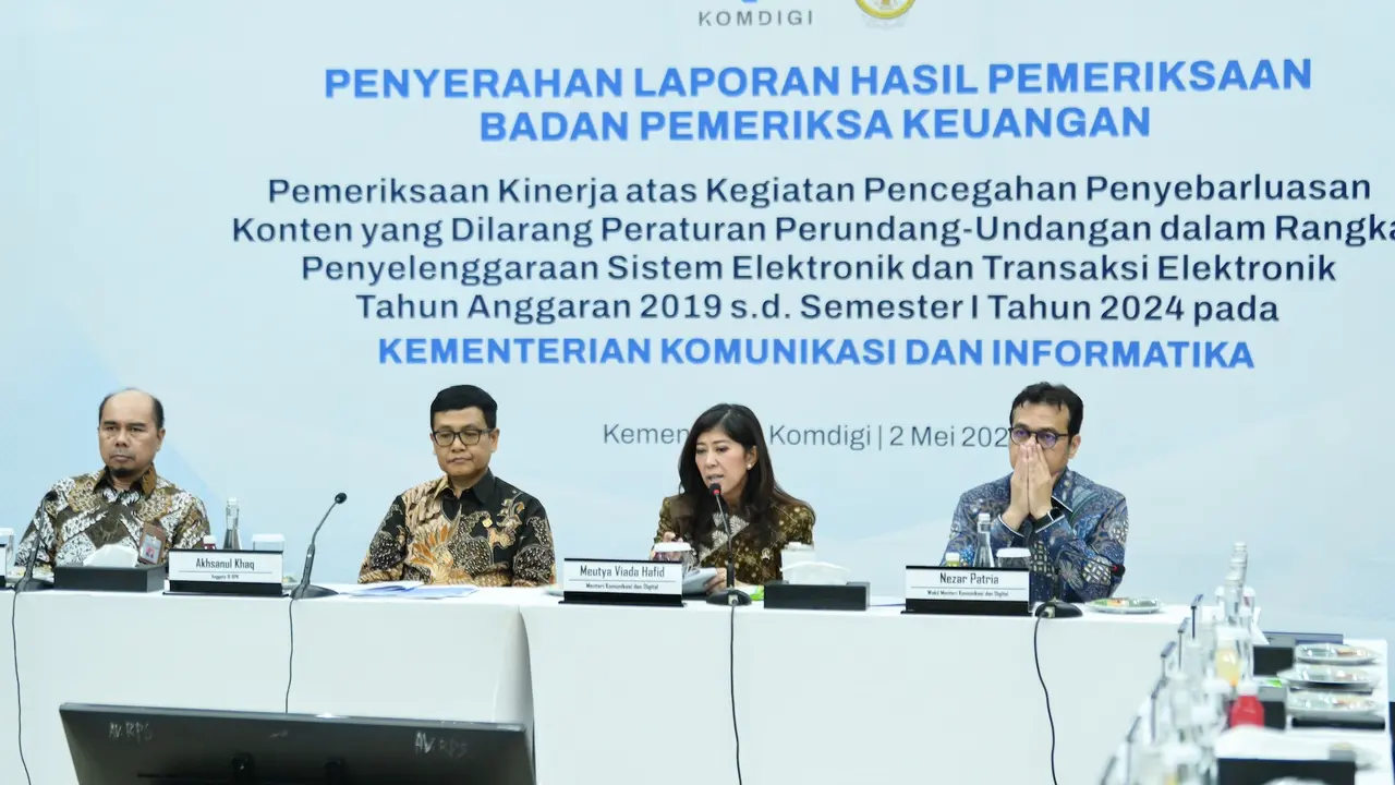 Kementerian Komunikasi dan Digital (Komdigi) memperkuat pengawasan serta penegakan hukum digital melalui sinergi strategis dengan Badan Pemeriksa Keuangan (BPK) RI.