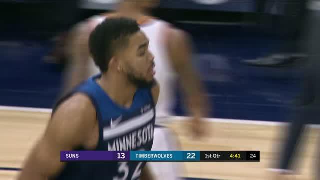 Minnesota Timberwolves mengalahkan Phoenix Suns dengan skor 119-108 dalam lanjutan pertandingan NBA 2017-2018.