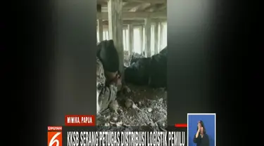 Tidak hanya penyerangan kelompok kriminal bersenjata, kondisi alam yang tak dapat diprediksi juga menjadi kendala mendistribusi logistik pemilu.