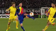 Highlight pertandingan Liga Europa antara Basel melawan M.Tel Aviv di Stadion jakob-Park Basel, Jumat (28/02/14).