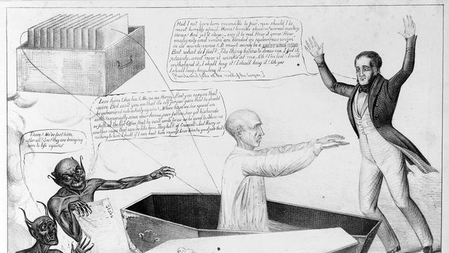 Ilustrasi tentang eksperimen Giovanni Aldini dalam membangkitkan mayat - AP