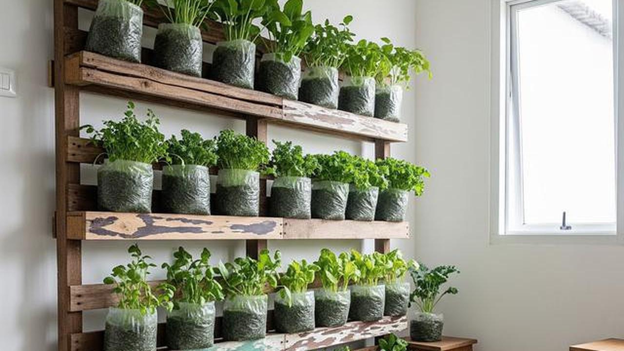 9 Desain Kebun Sayur Vertikal dari Kantong Kresek, Solusi Mandiri Pangan di Lahan Sempit