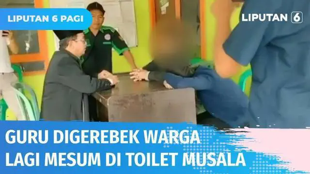 Lelaki dan wanita kepergok warga tengah mesum di toilet musala di Desa Singasari, Jonggol, Bogor. Sang lelaki diketahui warga merupakan guru di salah satu sekolah swasta di daerah Jonggol.