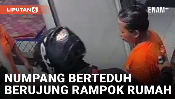VIDEO: Modus Numpang Berteduh, Pria di Palembang Rampok Rumah Bermodal Senjata Api