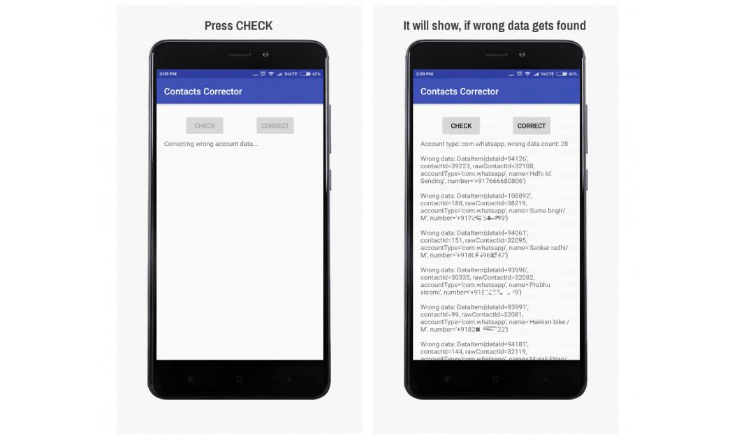Aplikasi ContactCorrector yang diberikan Xiaomi untuk memperbaiki kesalahan penggabungan kontak di smartphone Xiaomi (Sumber: Forum MiUI)