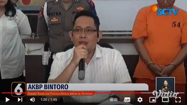 Kasat Reskrim Polres Metro Jakarta Selatan, AKBP Bintoro. (YouTube Liputan6)
