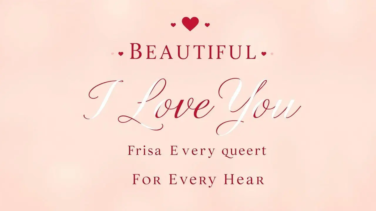 Beautiful I Love You Quote