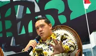 Anggota Komisi I DPR RI Dave Akbarshah Fikarno dalam Diskusi Dialektika Demokrasi bertajuk "KKB Papua Kembali Berulah, Dimana Kehadiran Negara?", di Kompleks Parlemen, Jakarta, Rabu (20/7).