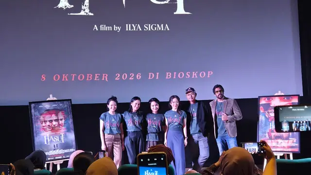 Konferensi pers film Hasut. (Ratnaning Asih/ Liputan6.com)