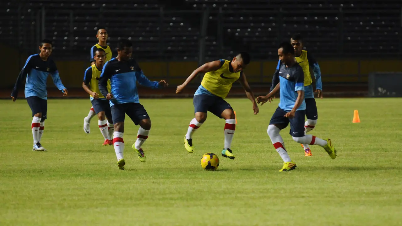 Latihan Timnas Indonesia U19