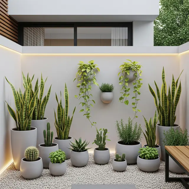Ide Taman Minimalis Belakang Rumah Modal Rp 3 Juta (Image by Gemini AI)