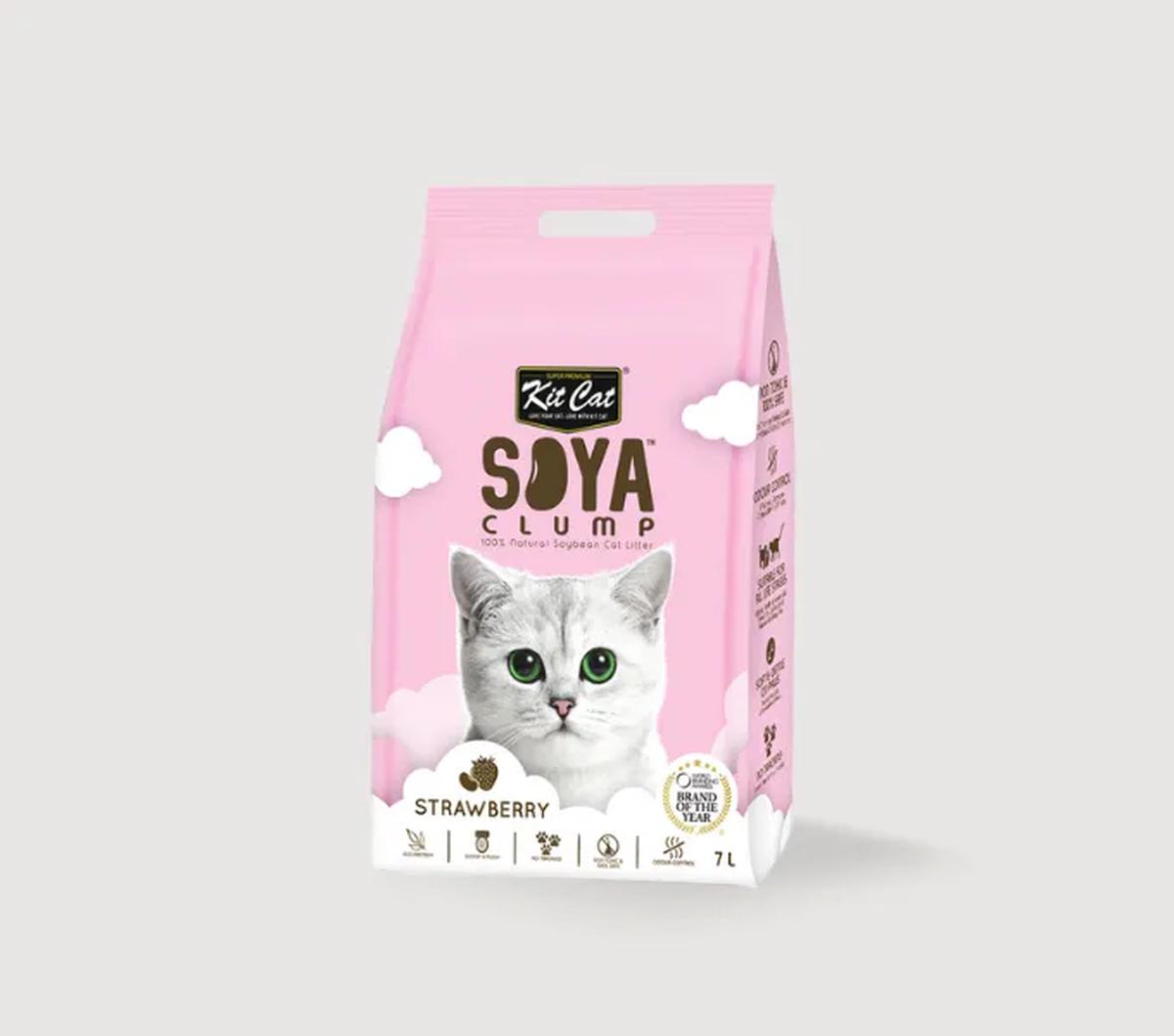5. Kit Cat Soya Clump (7 liter) - Rp85.000

Pasir kucing ini punya varian aroma original, peach,strawberry, confetti, charcoal, green tea, lavender, coffee.