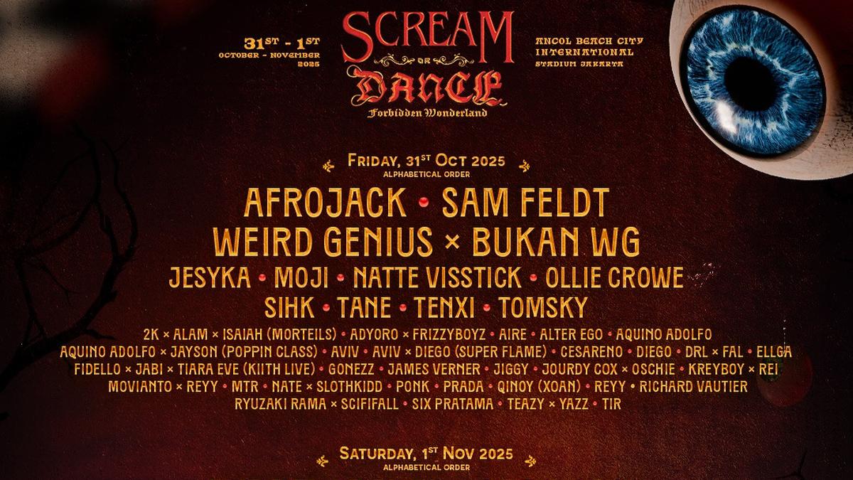 Sambut Halloween dengan Festival Scream or Dance 2025, DJ Afrojack Hingga Sam Feldt Siap Manggung