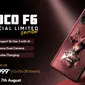 Poco F6 Special Limited Edition Deadpool yang baru saja diperkenalkan di India. (Dok: Poco India)