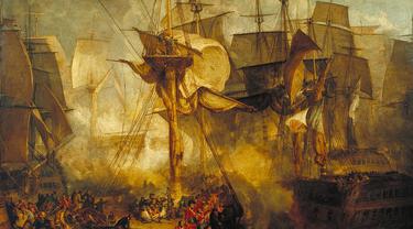 Lukisan Pertempuran Trafalgar oleh J. M. W. Turner