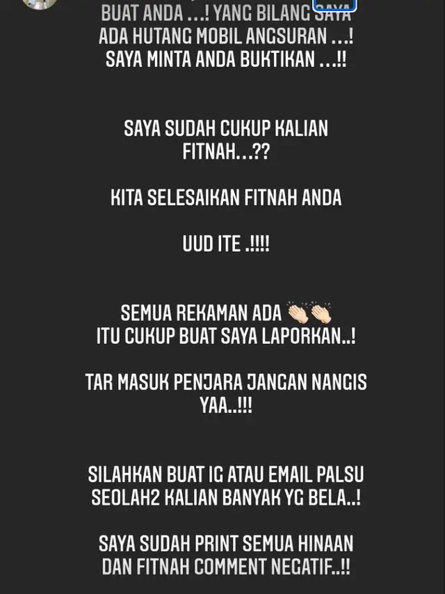 Unggahan Angel Lelga. (Foto: Instagram @angellelga)