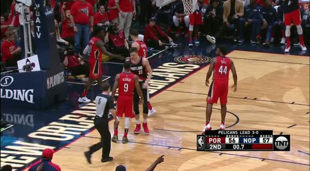 Berita video game recap NBA 2017-2018 antara New Orleans Pelicans melawan Portland Trail Blazers dengan skor 131-123.