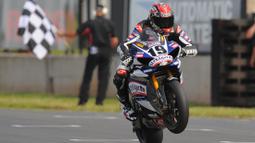 Ben Spies merupakan juara dunia Superbike 2009. Karirnya di Moto GP berawal ketika dirinya ditunjuk oleh Yamaha karena hengkangnya pembalap andalan mereka Valentino Rossi. Ia berhasil naik podium sebanyak 14 kali dengan total 462 poin pada musim debutnya. (Foto: AFP/Andrew Yates)