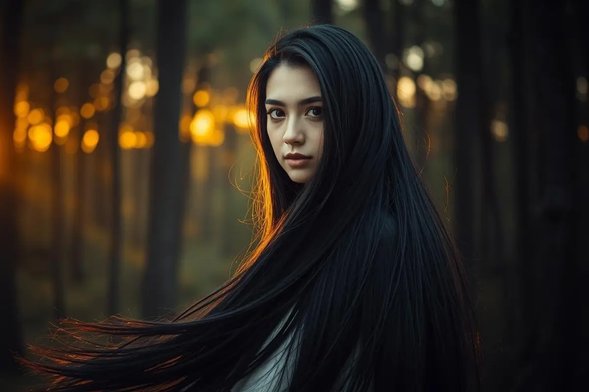 Ilustrasi mimpi rambut panjang