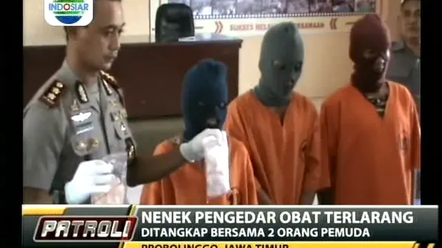  Nenek Pengedar Obat Terlarang, Ditangkap Bersama 2 Orang Pemuda