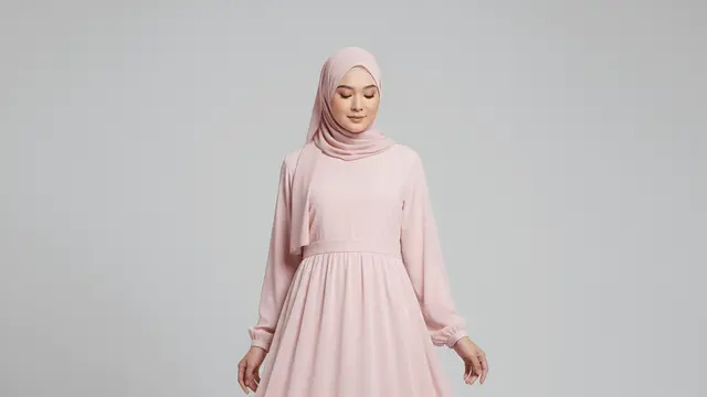 Model Gamis Simpel untuk Pinggul Besar yang Elegan by Gemini