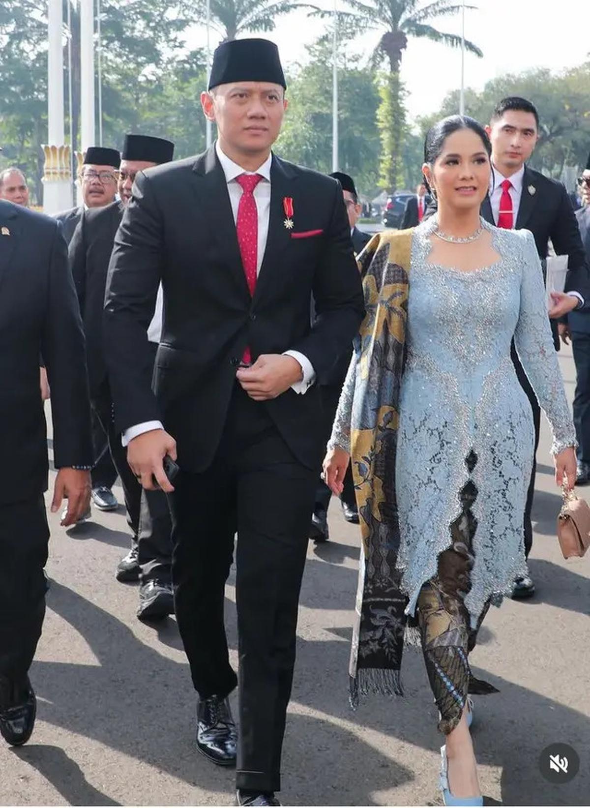 6 Gaya Kontras Kebaya Menantu Susilo Bambang Yudhoyono, Annisa Pohan dan Aliya Rajasa saat Hadir Pelantikan Prabowo-Gibran