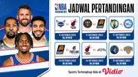 Jadwal dan Link Streaming NBA Pre Season 2023 di Vidio. (Sumber: dok .vidio.com)