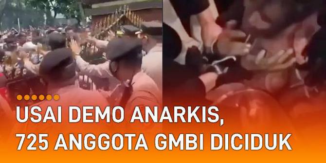 VIDEO: Usai Demo Anarkis di Polda Jabar, 725 Anggota GMBI Diciduk