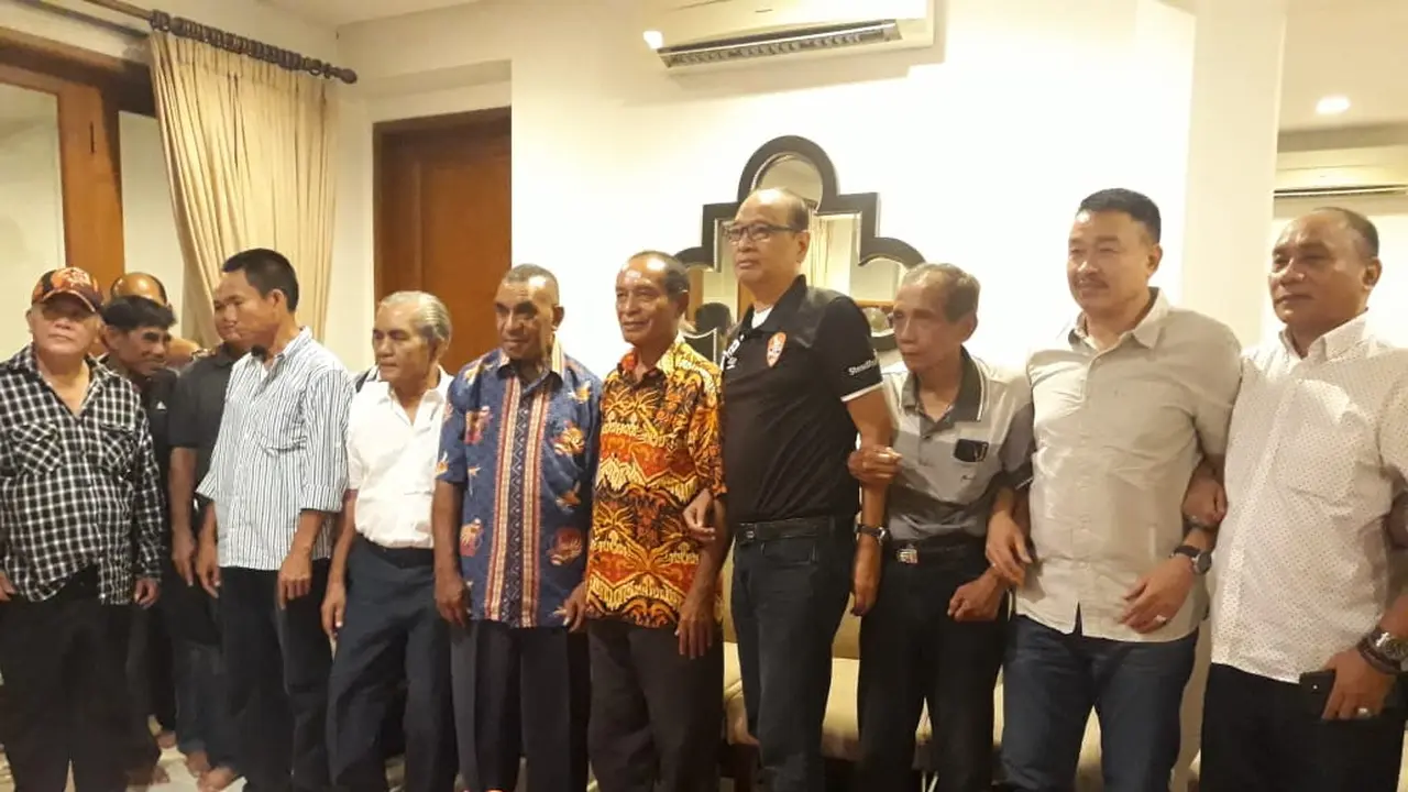 Deklarasi Rahim Soekasah menjadi Caketum PSSI.