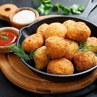 Resep Kroket Kentang Isi Ayam Panggang tanpa Tepung./Copyright depositphotos.com/alex33#33