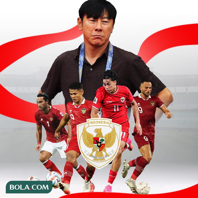 Timnas Indonesia - STY didampingi Ezra Walian, Dimas Drajad, Rafael Struick, Ilija Spasojevic