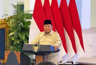 Prabowo Beri Sambutan di Depan Para Atlet RI yang Bertarung di SEA Games-33 (Foto: Lizsa Egeham/Liputan6.com)
