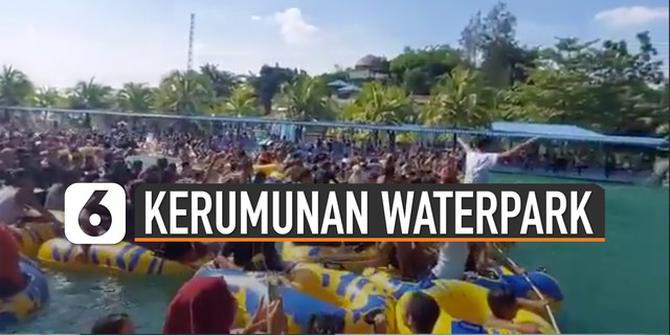 VIDEO: Viral Kerumunan di Waterpark Deli Serdang