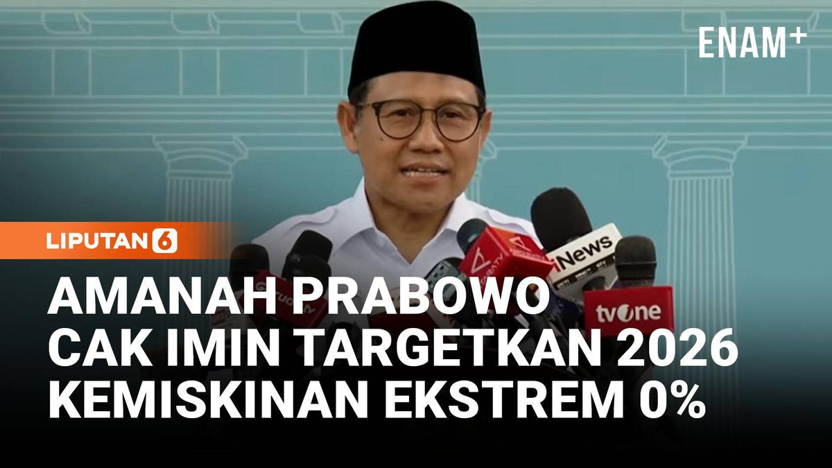 Menko Cak Imin Pegang Amanah Prabowo, Kemiskinan Ekstrem Nol Persen Akhir 2026