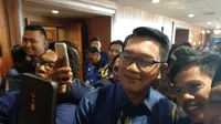 Pagi ini Gubernur Jawa Barat Ridwan Kamil menghadiri Kongres Partai NasDem yang digelar di JI-Expo Kemayoran, Jakarta, Minggu (10/11/2019).