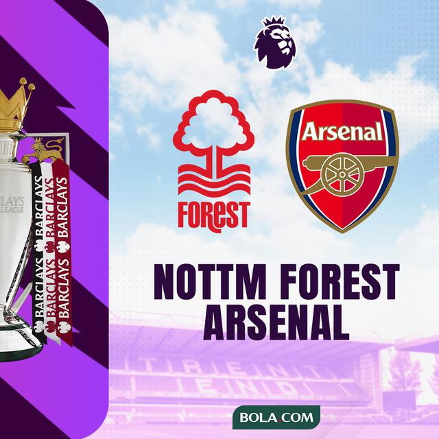 Liga Inggris - Nottingham Forest vs Arsenal