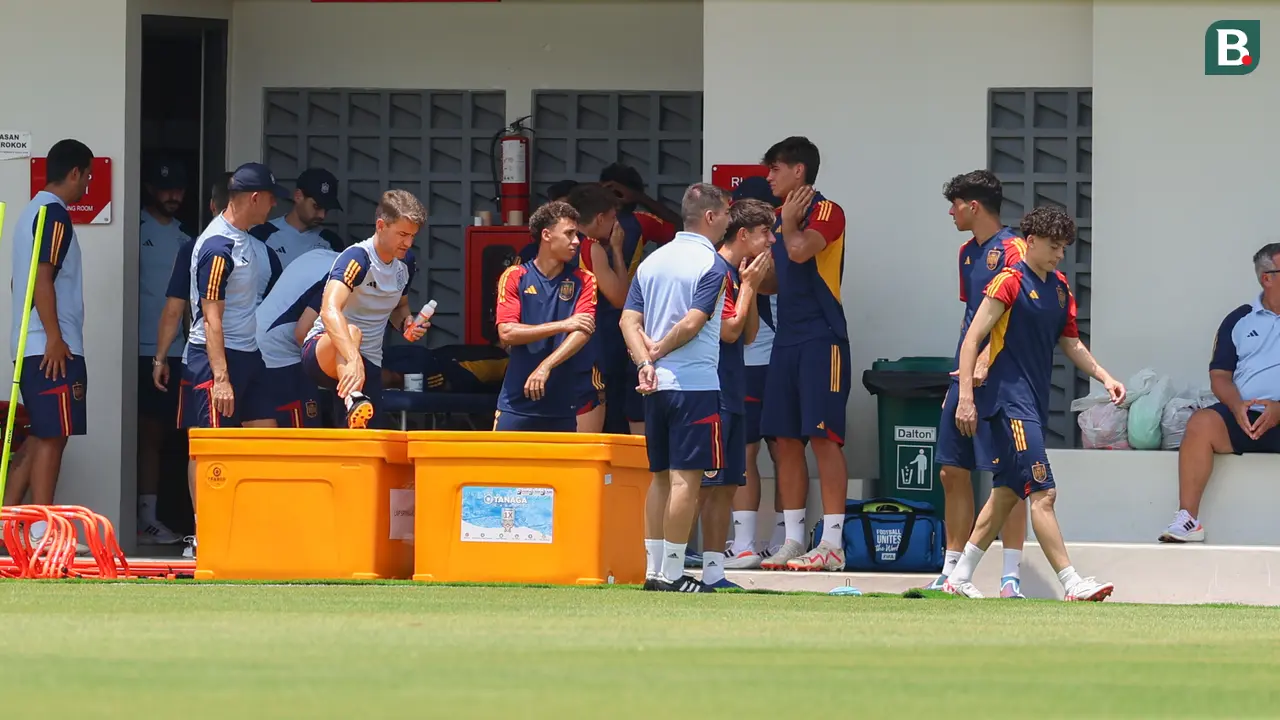 FOTO Sesi Latihan Timnas Spanyol U-17