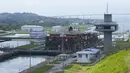 Otoritas Terusan Panama juga mencatat penurunan transit harian Terusan Panama dalam jangka waktu yang lama akan menyebabkan waktu tunggu yang lebih lama bagi kapal-kapal yang tidak memiliki reservasi. (AP Photo/Arnulfo Franco)