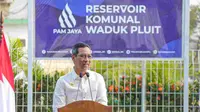 Penjabat (Pj) Gubernur DKI Jakarta Heru Budi Hartono meresmikan Reservoir Komunal Waduk Pluit di Rusun Waduk Pluit Muara, Penjaringan, Jakarta Utara, pada Rabu (4/10/2023).  (Istimewa)