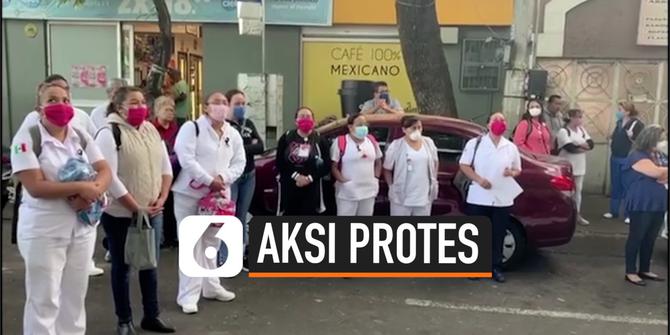VIDEO: Sejumlah Tenaga Medis Meksiko Protes Tuntut Pasokan APD