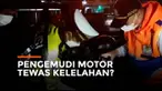 Seorang pengendara motor ditemukan tewas di atas jembatan flyover Cikopo Purwakarta. Korban diduga kelelahan dan tiba-tiba terjatuh.